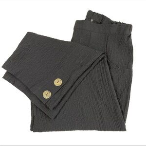 Habitat Clothes to Live In Wide Leg Textured Pants